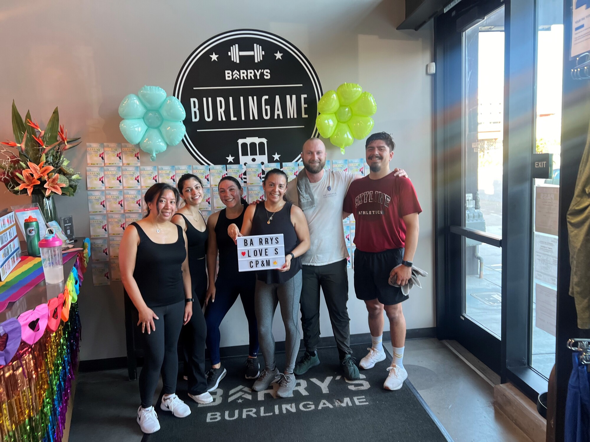 The CPM team sweating it out together at Barry&rsquo;s Bootcamp