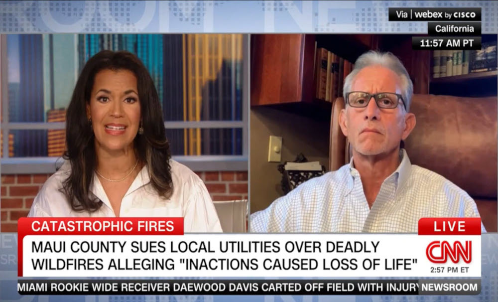 Frank Pitre Discusses Lahaina Fires with CNN